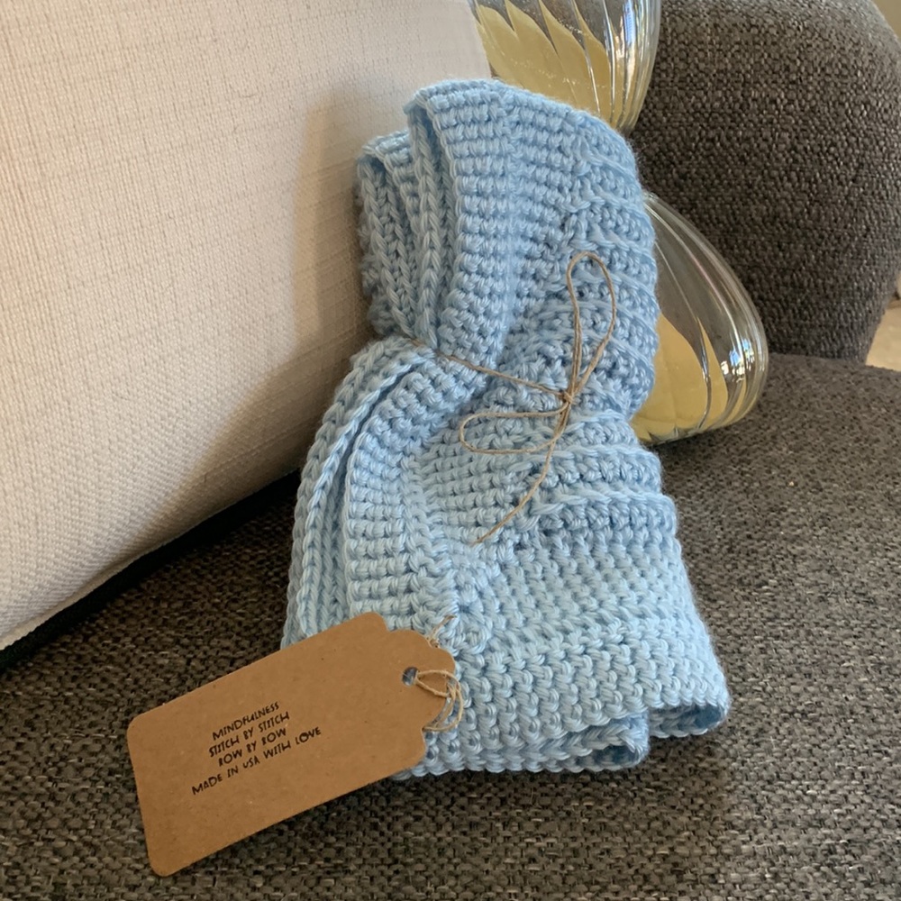 “Sky Blue” lovie lovingly made by hand in the USA